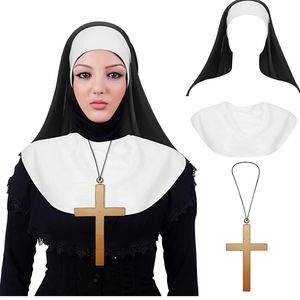 4 piece Halloween nun costume